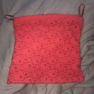 Hot pink tube top